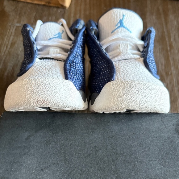 Jordan 13 Retro (TD) High Top Sneakers - White and Navy Sz 5C New in Box - Picture 7 of 8